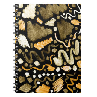 Abstrakte Aquarell-Pinselstrich-Muster Notizblock