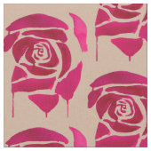 Abstrakte Aquarell Rose Originale Kunst Stoff (Nahaufnahme)