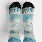 abstrakte Aquarell-Socken Socken (Oben)