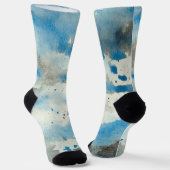 abstrakte Aquarell-Socken Socken (Gewinkelt)