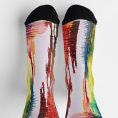Abstrakte Aquarell-Strümpfe Socken (Oben)