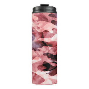 Abstrakte Aquarell-Tarnung: Tie-Dye. Thermosbecher