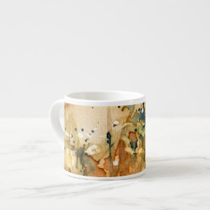 Abstrakte Aquarell- und alte Hintergründe Espressotasse