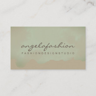 Abstrakte Aquarell-Weichmalerei Visitenkarte