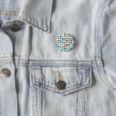 Abstrakte Aquarell-Wolkenquadrate Button (Beispiel)