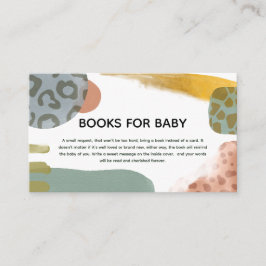 Abstrakte Aquarellbilder für Tiere Begleitkarte