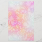 Abstrakte Aquarellbilder in Rosa und Orange Briefpapier (Vorderseite)