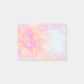 Abstrakte Aquarellbilder in Rosa und Orange Post-it Klebezettel (Vorderseite)