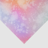 Abstrakte Aquarellbilder in Rosa und Orange Seidenpapier (Detail)