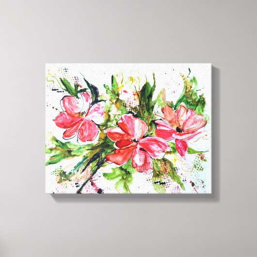 Abstrakte Aquarellbilder Leinwanddruck (Vorderseite)