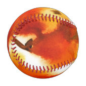 Abstrakte Aquarellbilder mit Blumen 2 Baseball (Vorderseite Links)