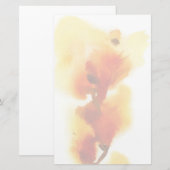 Abstrakte Aquarellbilder mit Blumen 2 Briefpapier (Vorne/Hinten)