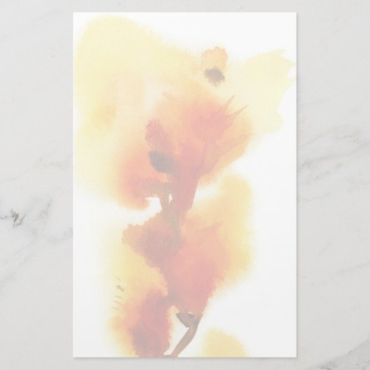 Abstrakte Aquarellbilder mit Blumen 2 Briefpapier (Vorderseite)
