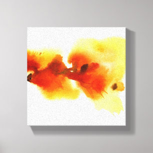 Abstrakte Aquarellbilder mit Blumen 2 Leinwanddruck