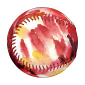 Abstrakte Aquarellbilder mit Blumen 5 Baseball (Vorderseite Links)