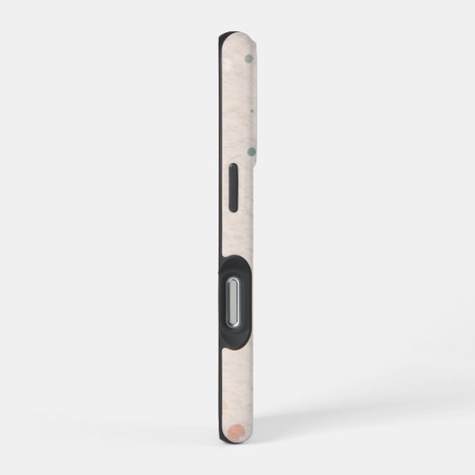 Abstrakte Aquarellbilder mit Flora und Fauna iPhone Hülle (Rechte Seite)