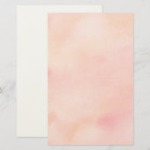 Abstrakte Aquarellbilder - Orange Briefpapier (Vorne/Hinten)