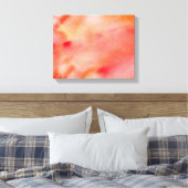 Abstrakte Aquarellbilder - Orange Leinwanddruck (Insitu (Schlafzimmer))