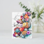 Abstrakte Aquarellbilder Postkarte (Stehend Vorderseite)