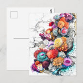 Abstrakte Aquarellbilder Postkarte (Vorne/Hinten)