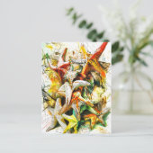 Abstrakte Aquarellbilder Postkarte (Stehend Vorderseite)