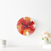 Abstrakte Aquarellbilder Runde Wanduhr (Zuhause)