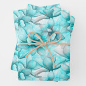 Abstrakte Aquarellblumen Geschenkpapier Set (Beispiel)