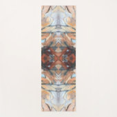 Abstrakte Aquarellbraun, beige Creme, grau Yogamatte (Vorderseite)