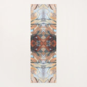 Abstrakte Aquarellbraun, beige Creme, grau Yogamatte (Rückseite)