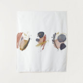 Abstrakte Aquarellelemente Wandteppich (Vorderseite)