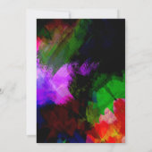 Abstrakte Aquarellfarbe 2 Dankeskarte (Rückseite)