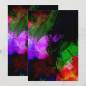 Abstrakte Aquarellfarbe 2 Dankeskarte (Vorne/Hinten)
