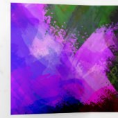 Abstrakte Aquarellfarbe 2 Dreifach Gefaltete Urlaubskarte (Innen Erste Seite)