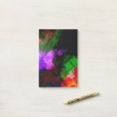 Abstrakte Aquarellfarbe 2 Post-it Klebezettel (Auf Schreibtisch)