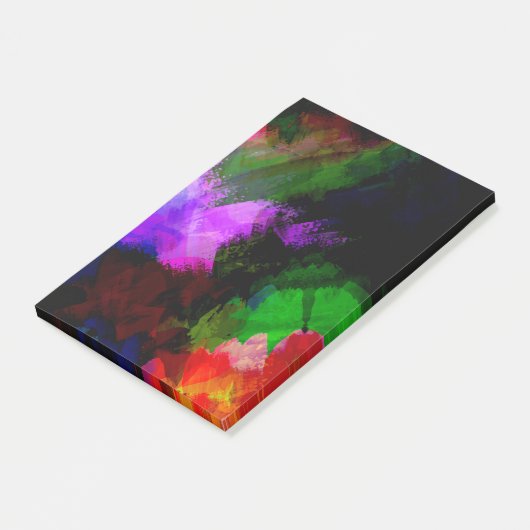 Abstrakte Aquarellfarbe 2 Post-it Klebezettel (angewinkelt)