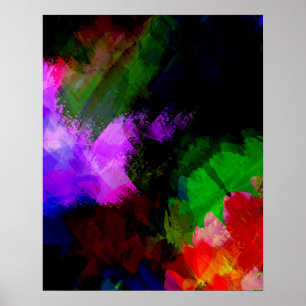 Abstrakte Aquarellfarbe 2 Poster