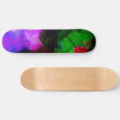Abstrakte Aquarellfarbe 2 Skateboard (Horizontal)