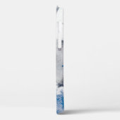 Abstrakte Aquarellfarbe auf Papier. Farbige Kunstt Case-Mate iPhone Hülle (Rückseite / Links)