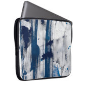 Abstrakte Aquarellfarbe auf Papier. Farbige Kunstt Laptopschutzhülle (Vorne Rechts)