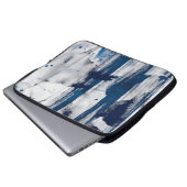 Abstrakte Aquarellfarbe auf Papier. Farbige Kunstt Laptopschutzhülle (Vorne Knopf)