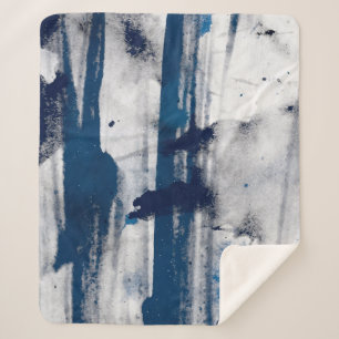 Abstrakte Aquarellfarbe auf Papier. Farbige Kunstt Sherpadecke