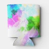 Abstrakte Aquarellfarbe Dosenkühler (Rückseite)