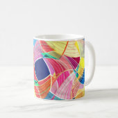 Abstrakte Aquarellfarbe, fantastischer Hintergrund Kaffeetasse (VorderseiteRechts)