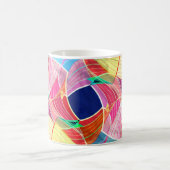 Abstrakte Aquarellfarbe, fantastischer Hintergrund Kaffeetasse (Mittel)
