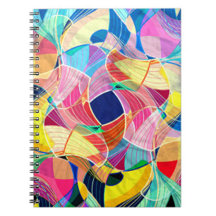Abstrakte Aquarellfarbe, fantastischer Hintergrund Notizblock