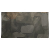 Abstrakte Aquarellfarbe Farbe Dunkelgrau braun Kissenbezug (Vorderseite-Rechts)