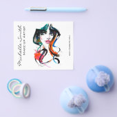 Abstrakte Aquarellfarbe farbige Frauenschminke Fly Flyer (Einzeln)