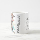 Abstrakte Aquarellfarbe farbige Frauenschminke Kaffeetasse (Mittel)