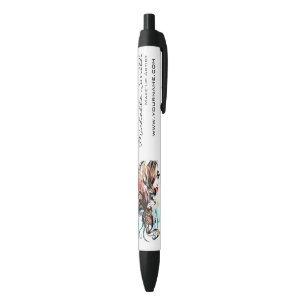 Abstrakte Aquarellfarbe farbige Frauenschminke Kugelschreiber
