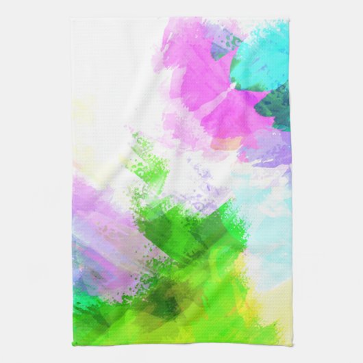 Abstrakte Aquarellfarbe Geschirrtuch (Vertikal)